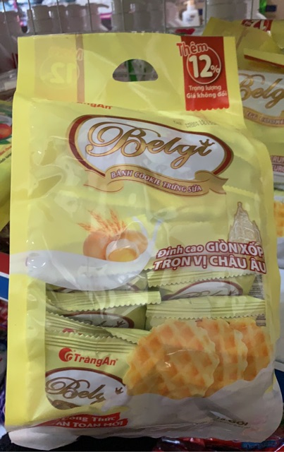 Bánh Cookie Trứng Sữa Belgi Tràng An Túi 250g