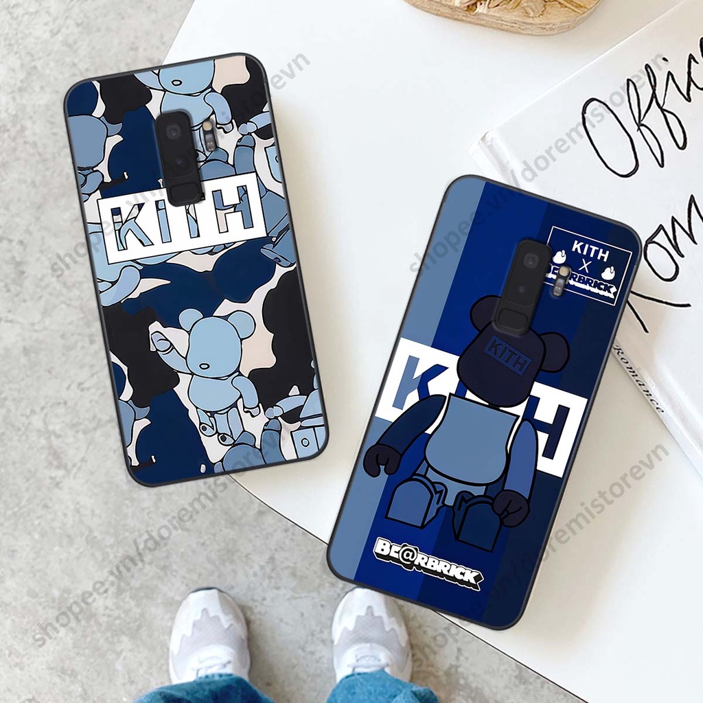 Ốp lưng Samsung S9 / S9 Plus / S9+ hình kaws, kith, bear brick nổi 3D phong cách độc đáo
