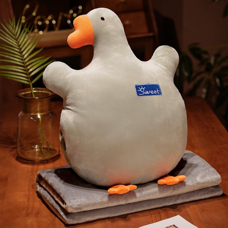 Bộ chăn gối 3in1 Vịt ngố siêu mềm mịn 🐣 dành cho văn phòng, học sinh, sinh viên