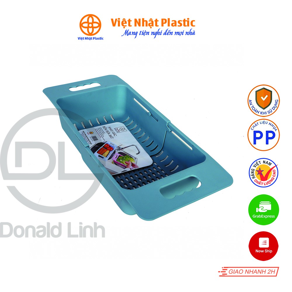 Khay gác bồn rửa bát điều chỉnh kích thước Việt Nhật Plastic  5613