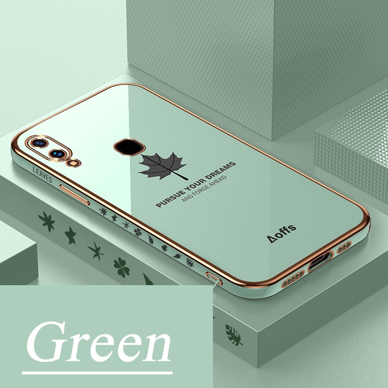 Ốp điện thoại in họa tiết lá phong cho Vivo 1935 1938 1901 1902 1904 1906 V2025 V2024