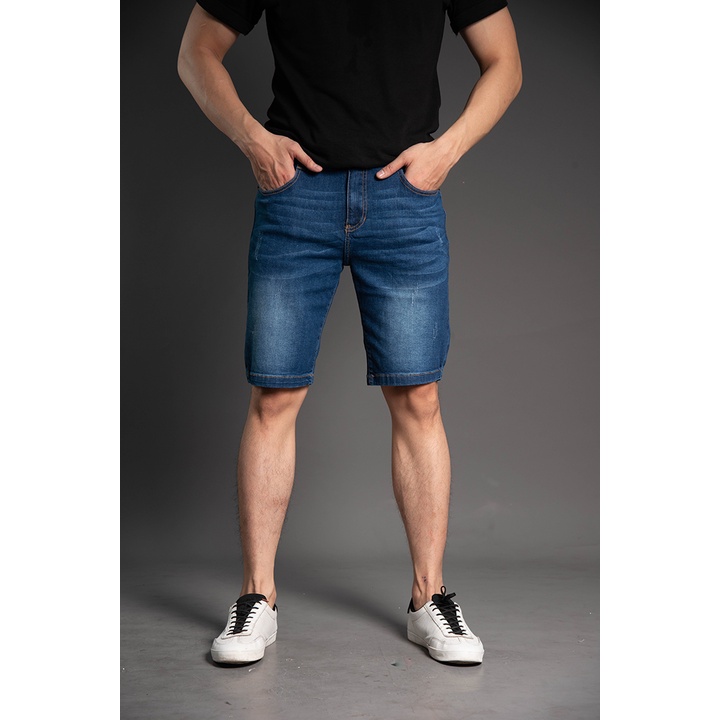 Quần Short Jean Nam H90 Chất Bò Giấy Co Giãn Mỏng Nhẹ, Thoáng Khí J013