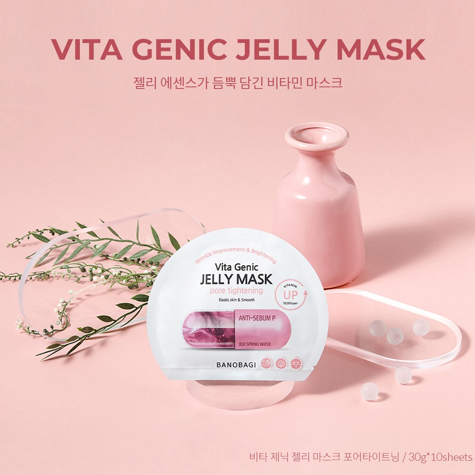 Mặt nạ Banobagi Vita Genic Jelly Mask Pore Tightening 30ml mẫu mới 2020