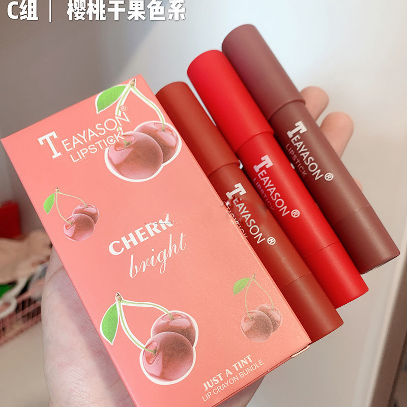 [Hàng mới về] Set 3 son môi Teayason chất nhung lì chống nước lâu trôi tông màu trẻ trung | BigBuy360 - bigbuy360.vn