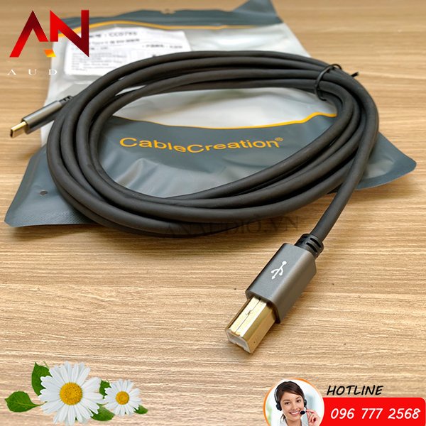 Dây Cáp OTG kết nối điện thoại cổng Type C với Giải mã DAC âm thanh USB 2.0