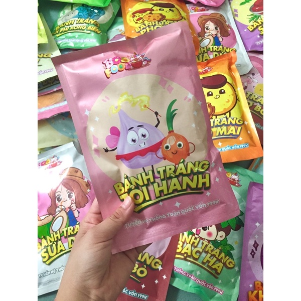 Bánh tráng Boofood tỏi hành