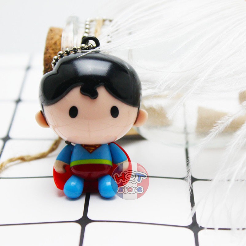 Móc khóa Người Dơi vs Superman Chibi