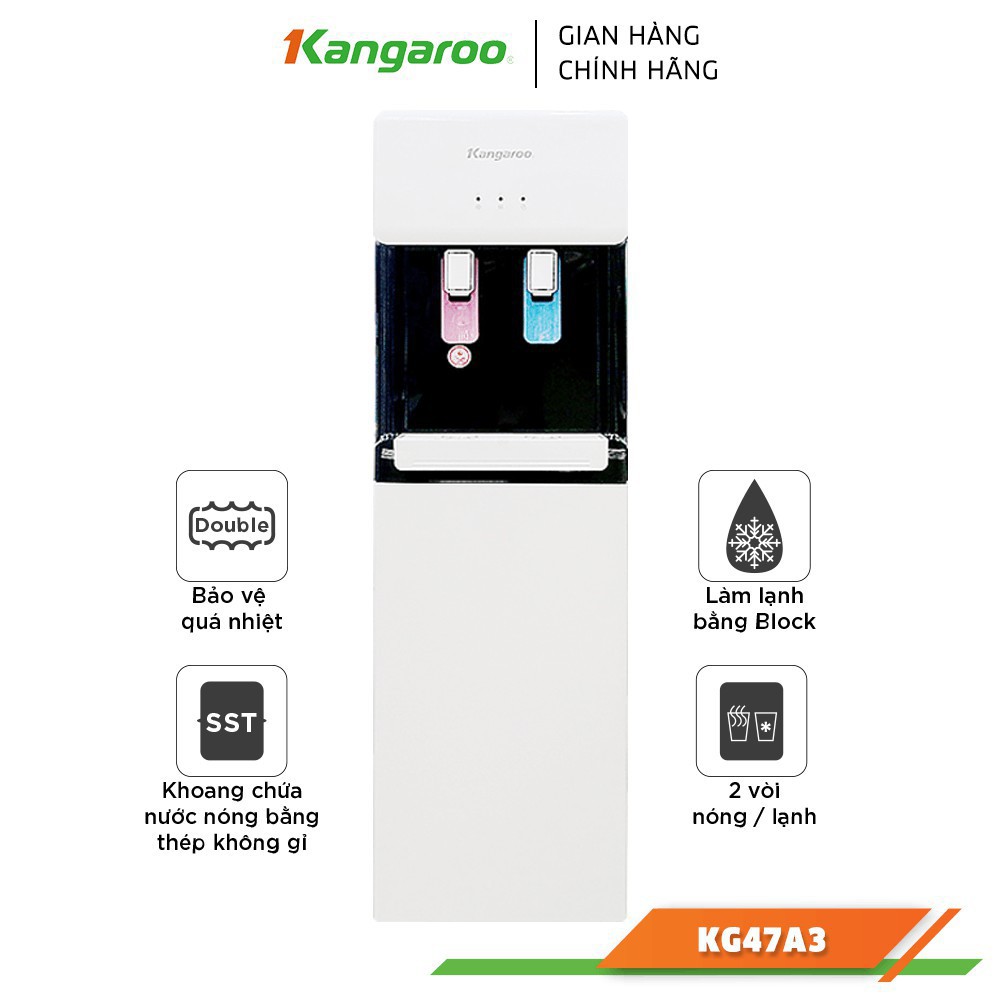 Máy làm nóng lạnh nước uống Kangaroo dạng đứng KG47A3