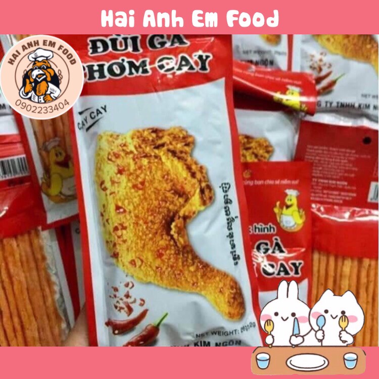 Gói snack đùi gà thơm cay
