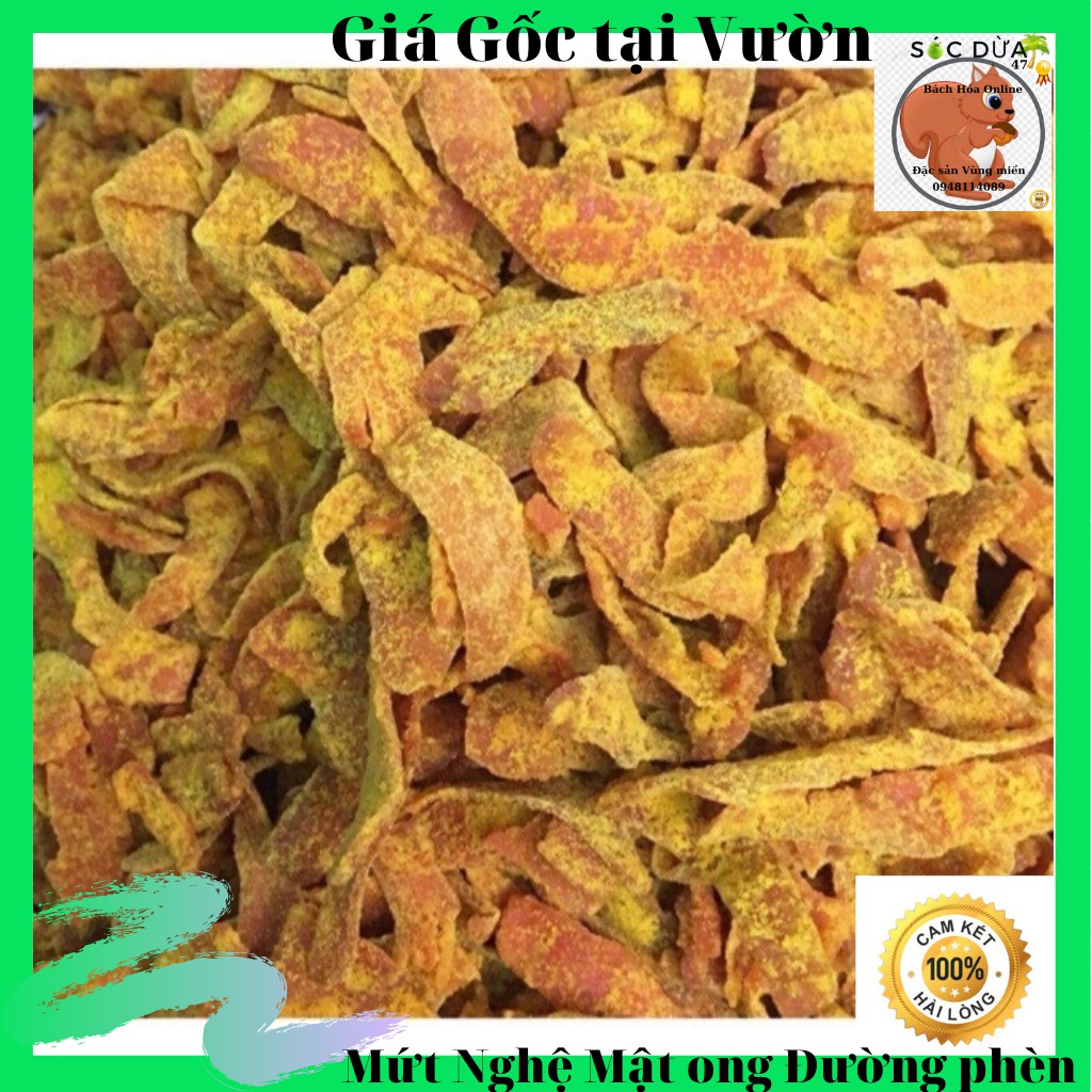 Mứt Nghệ Mật Ong Đường Phèn nhà làm 500g-Tặng kèm nghệ củ nấu ăn