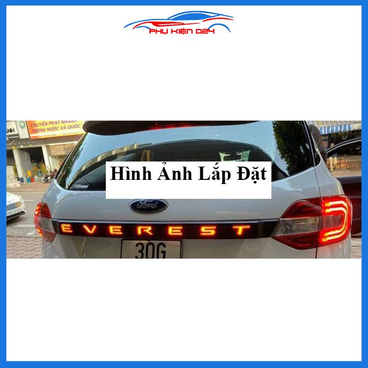 Ốp tay cốp sau có đèn led Everest 2016-2017-2018-2019-2020-2021 mạ crom 2 chế độ