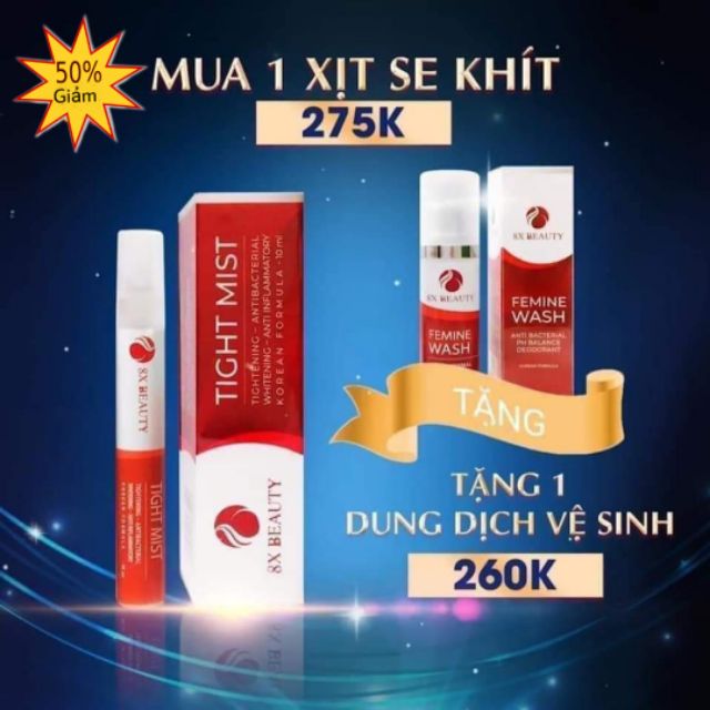 Xịt phụ khoa Y Tế 8X BEAUTY