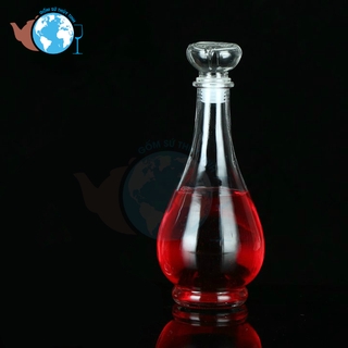 Bình Đựng Ngâm Sâm Thuỷ Tinh Hình Giọt Nước 1000ml - BR13