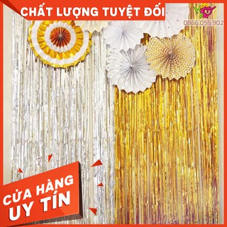 RẺ VÔ ĐỊCH Rèm kim tuyến - Rèm trang trí sinh nhật loại cao 2m - 3m