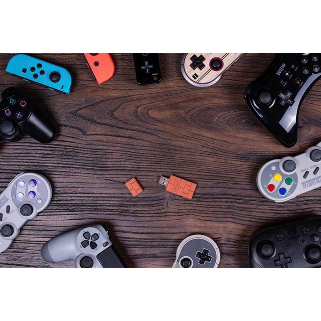 [Mã 159ELSALE hoàn 7% đơn 300K] Usb Wireless 8bitdo Adapter - Hỗ trợ tay Ps4, Ps3, Wii U Pro, 8bitdo.