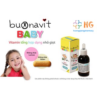 Buonavit Baby - Bổ sung vitamin, hỗ trợ quá trình chuyển hóa, tăng hấp thu, giảm biếng ăn, tăng đề kháng
