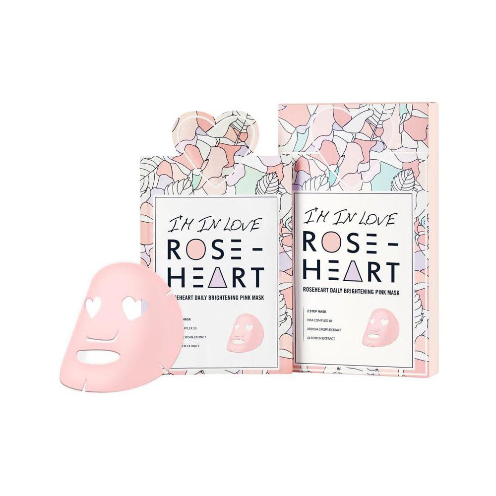 Mặt nạ giấy I'm in love Roseheart daily brightening dưỡng trắng và cấp ẩm 33g