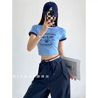 Áo Croptop Aimee&Qamdice thắt dây eo