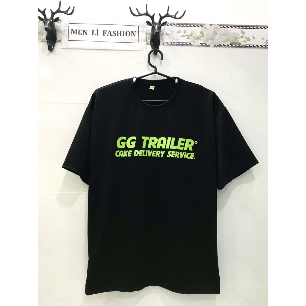 Áo Thun Unisex Nam Nữ Form Rộng Tay Lỡ In Chữ GG TRAILER Cá Tính AT70