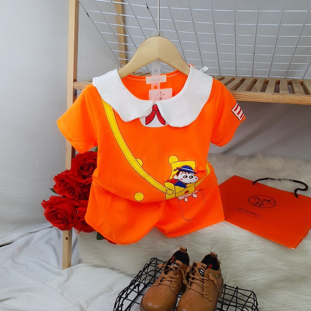 Bộ Thư Sinh bé tới trường cotton 4c cho bé gái