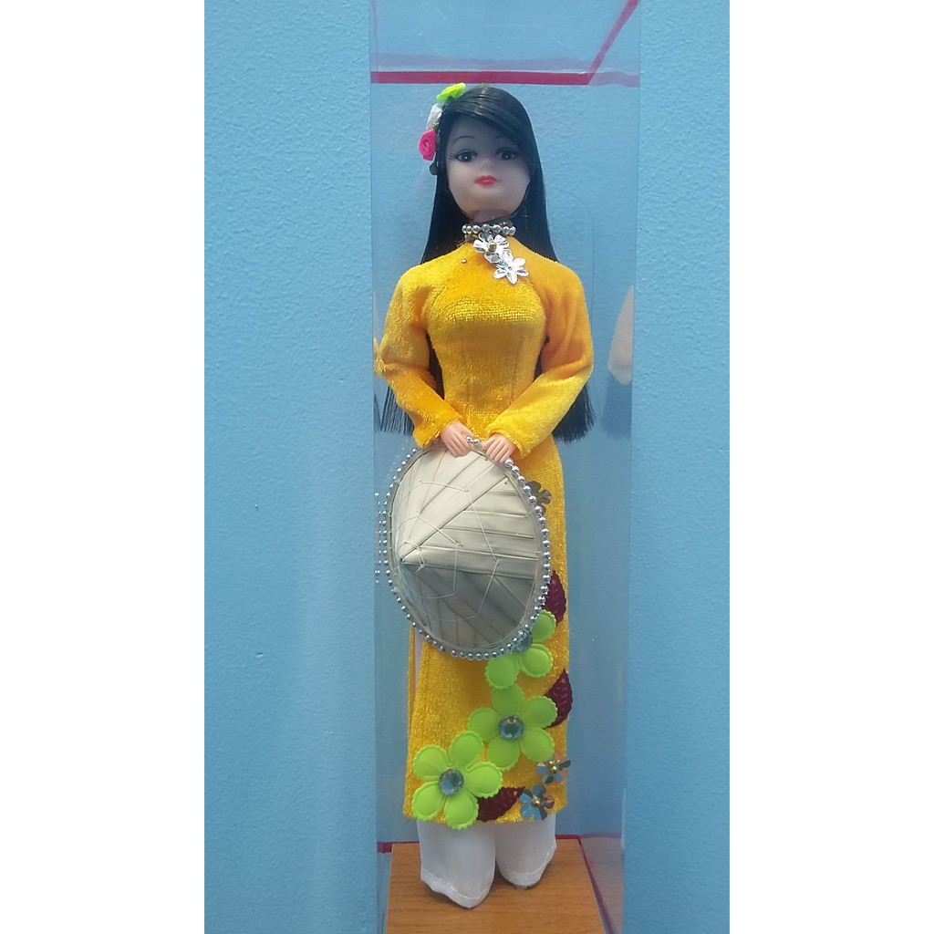 BÚP BÊ VẢI NHUNG VÀNG