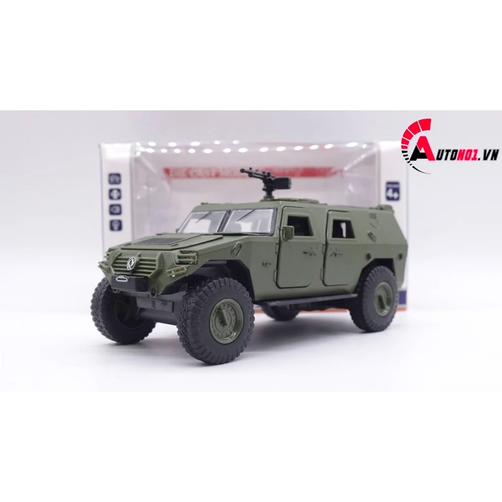 MÔ HÌNH XE QUÂN SỰ BỌC THÉP DONGFENG WARRIORS GREEN 1:28 7687