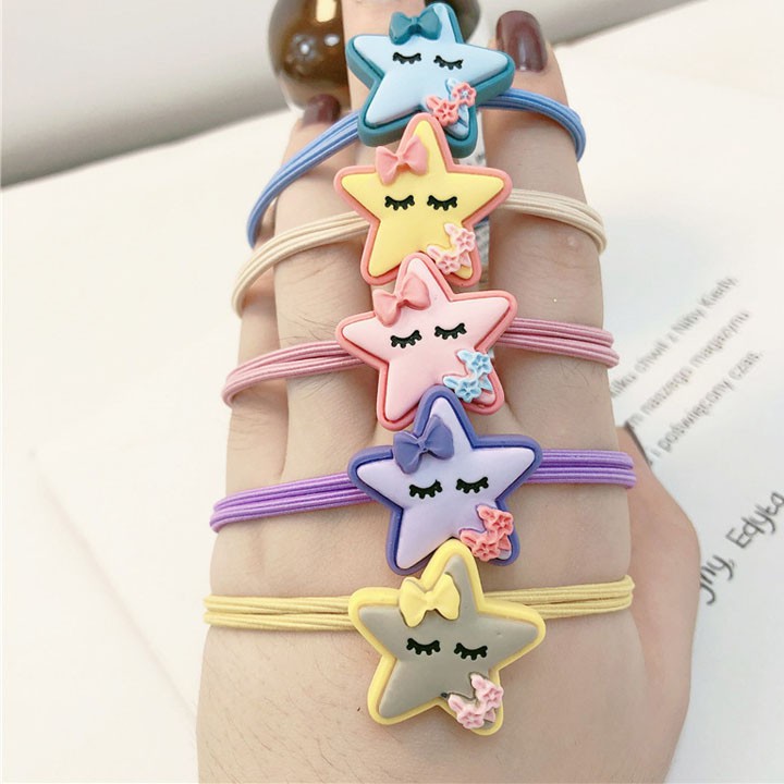 Dây buộc tóc 9 hạt màu CT30