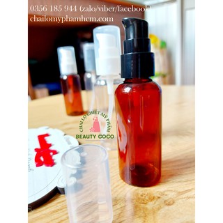Combo 50 chai nhựa xịt giọt chiết mỹ phẩm 50ml (chai pump)