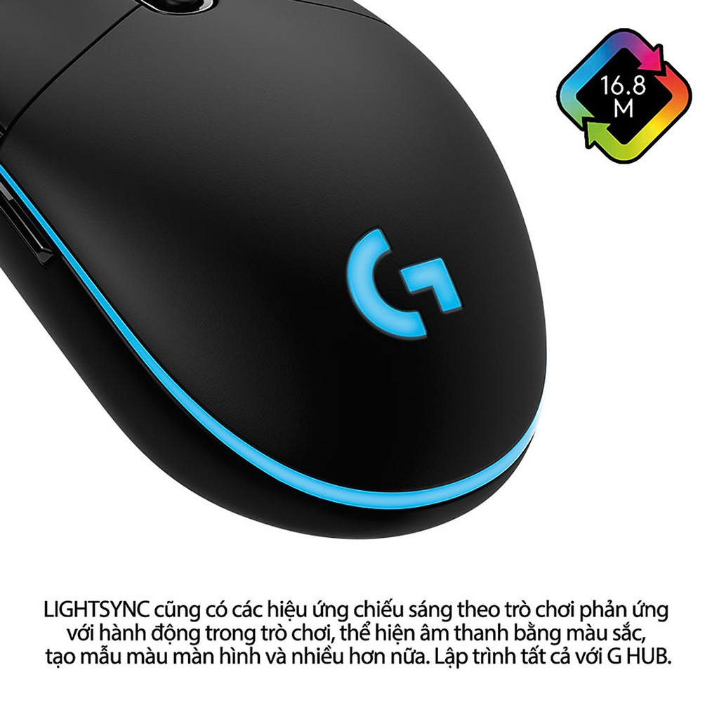 [Mã 11ELSALE hoàn 7% đơn 300K] Chuột game Logitech G PRO Hero (Pro Gaming Mouse)