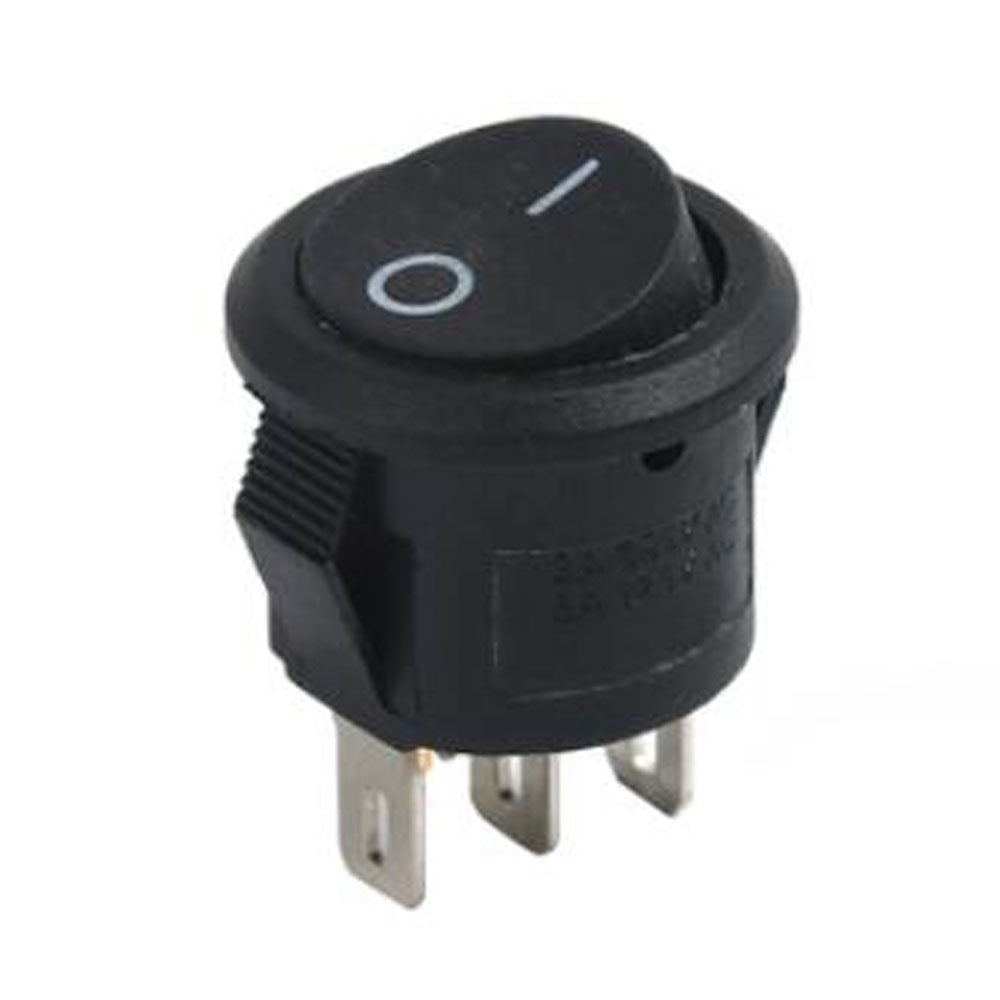 Set 5 công tắc tròn Kcd1-105 6a 250v Ac 10a/ 125v Ac 2 Pin On/ Off chuyên dụng