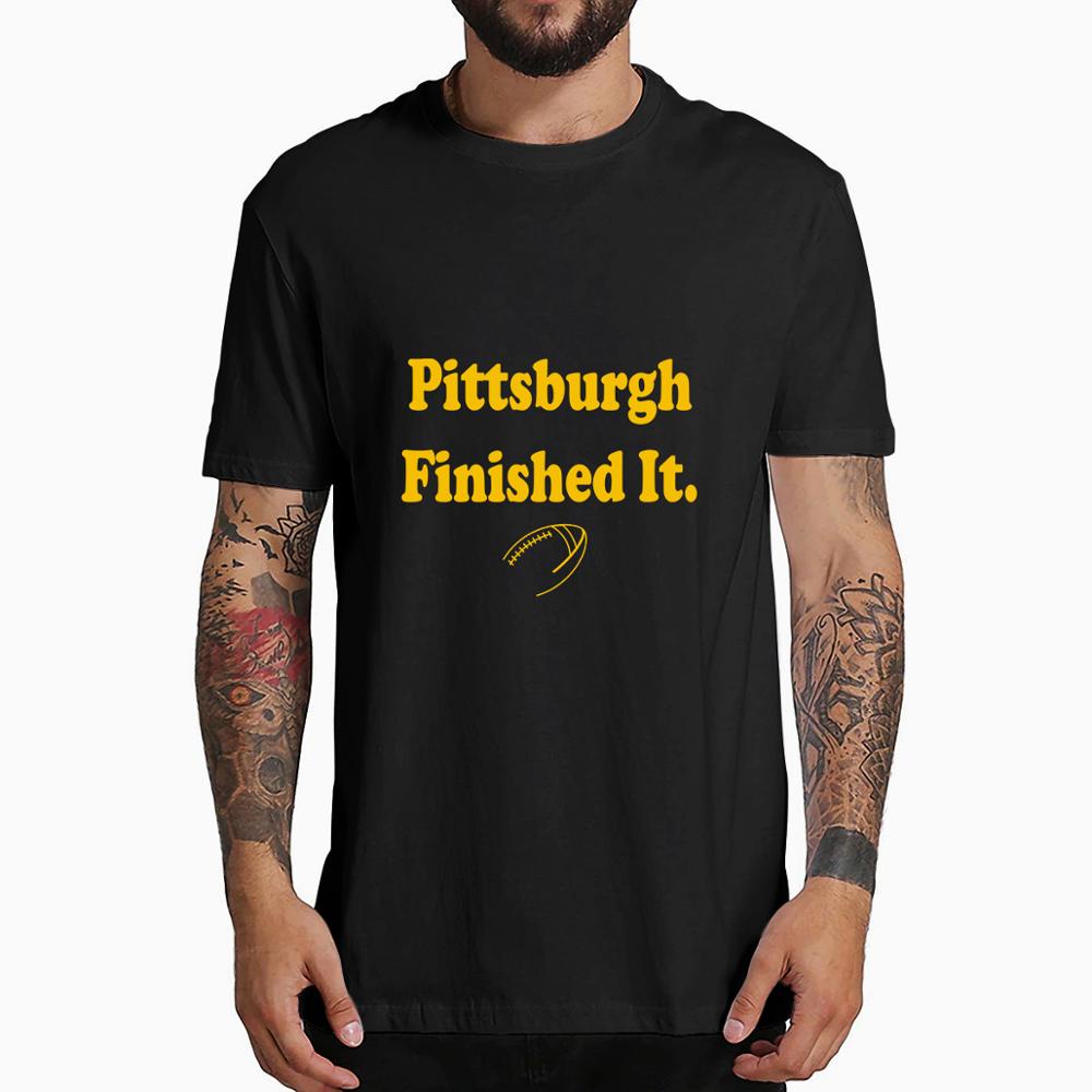 Áo Thun Thể Thao Bóng Đá Tay Ngắn In Chữ Pittsburgh Cá Tính Cho Nam