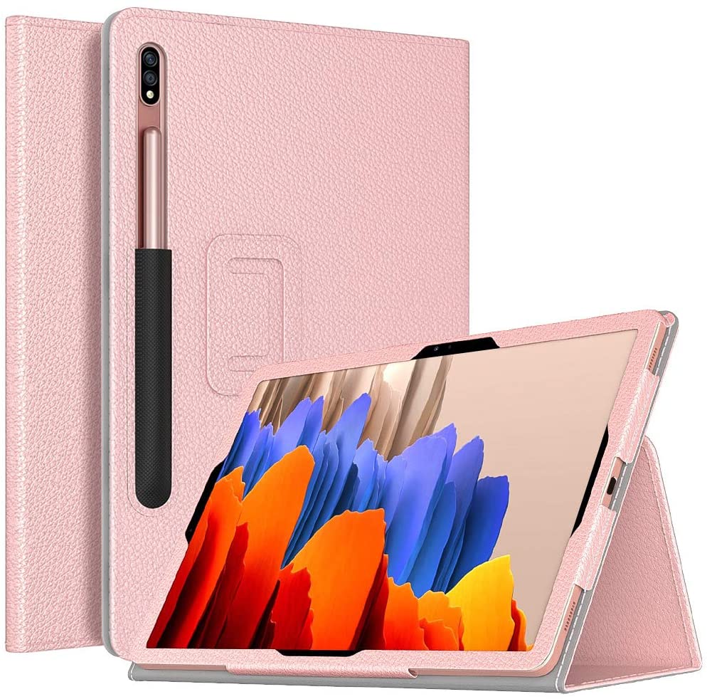 Bao da máy tính bảng PU cao cấp cho Samsung Galaxy Tab S7 Plus 12.4 Inch 2020