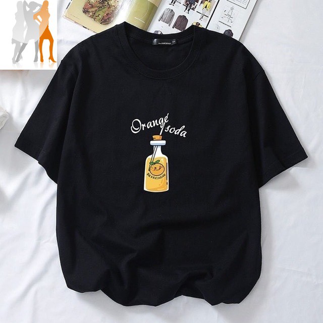 [Có full video] Áo thun unisex hình lọ cam Orange Juice form rộng tay lỡ - Trùm Chuyên Sỉ Thời Trang - 150620201028 | BigBuy360 - bigbuy360.vn