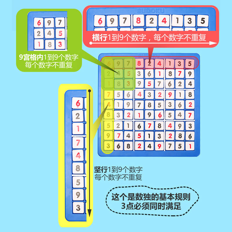 Bộ Đồ Chơi Sudoku Luyện Tư Duy Logic Dành Cho Bé