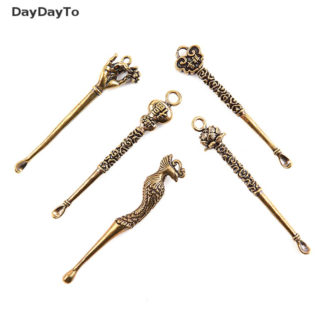 [Hàng mới về] Dụng cụ lấy ráy tai bằng đồng thau nhỏ gọn tiện lợi