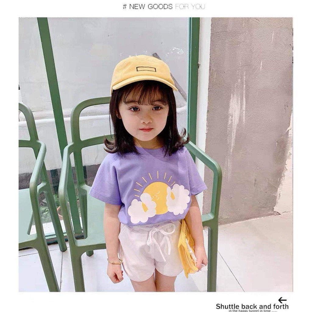 Lyvyshop - (Cotton SG chính phẩm) Áo thun phối tay bé gái siêu dễ thương từ 09-28kg