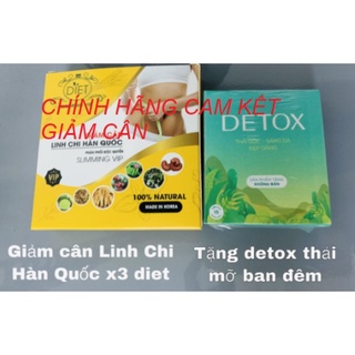  Thực phẩm bảo vệ sức khỏe Slimming Vip - Linh Chi 30 viên  giảm cân linh chi hàn quốc  loại mới x3 