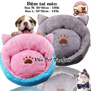 Đệm tai mèo cho chó mèo - đệm ổ nằm cho thú cưng