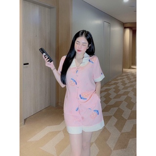 Đồ bộ/ đồ ngủ pyjama lụa mango mềm mại