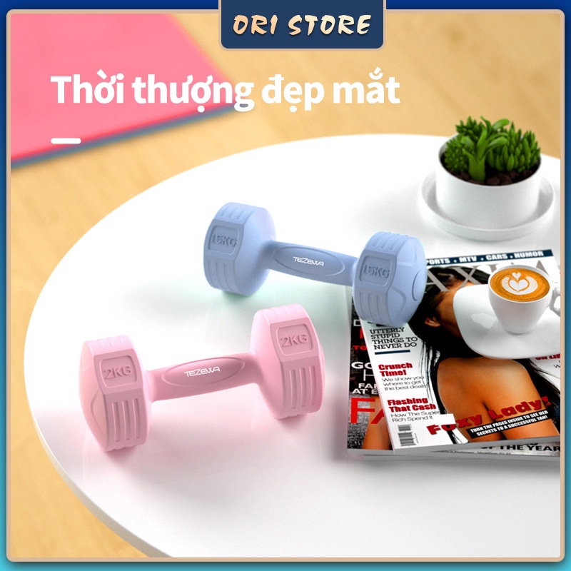 Tạ tay nữ tập YOGA, GYM thiết bị tập tạ giảm cân thon tay 1kg/2kg Tạ Tay Dumbbells-Ori store
