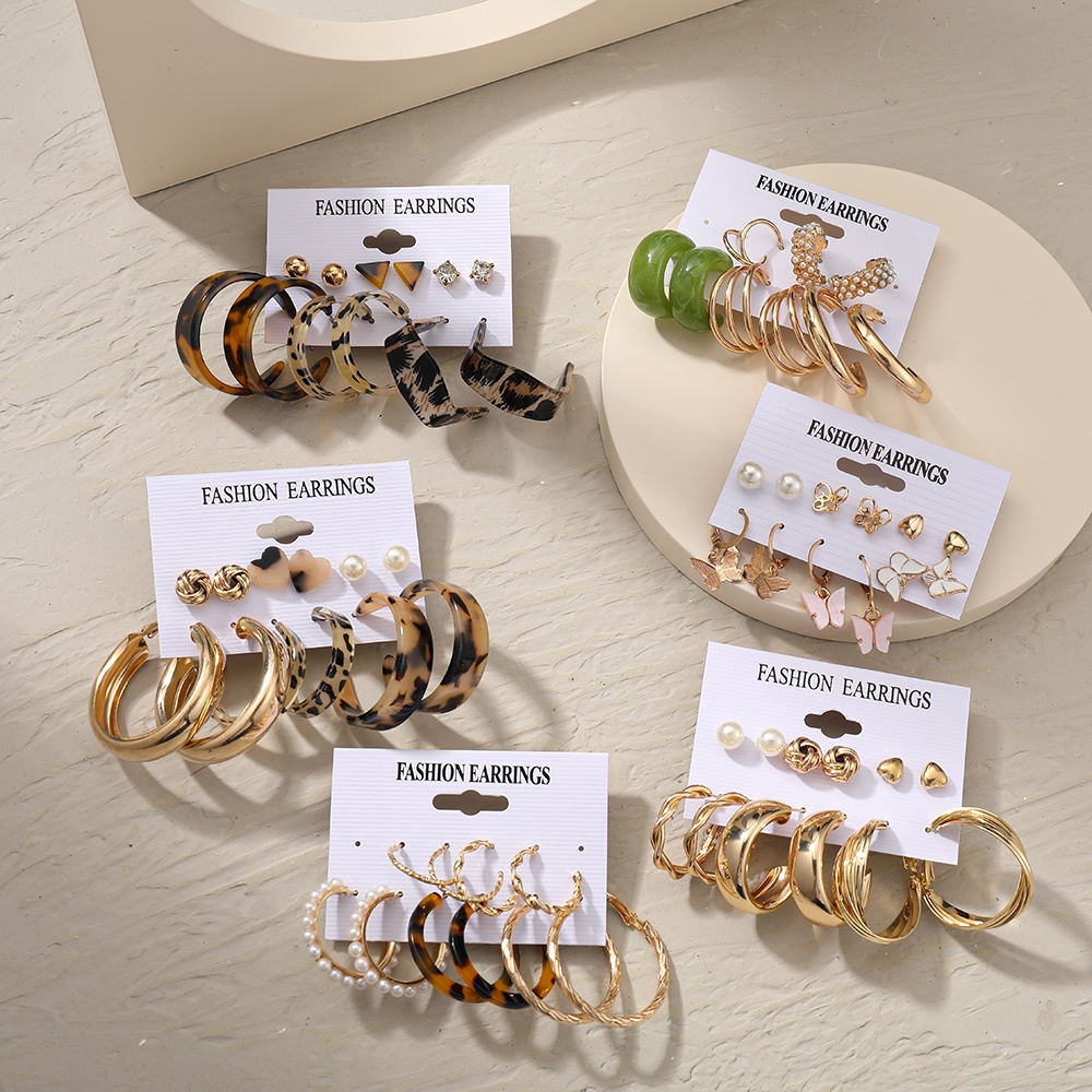 Set Khuyên Tai Xinh Xắn Hợp Thời Trang Dành Cho Nữ