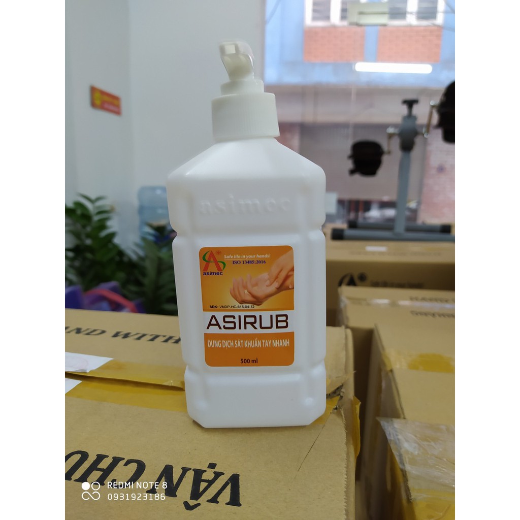 Nước rửa tay khô Asirub chai 500ml