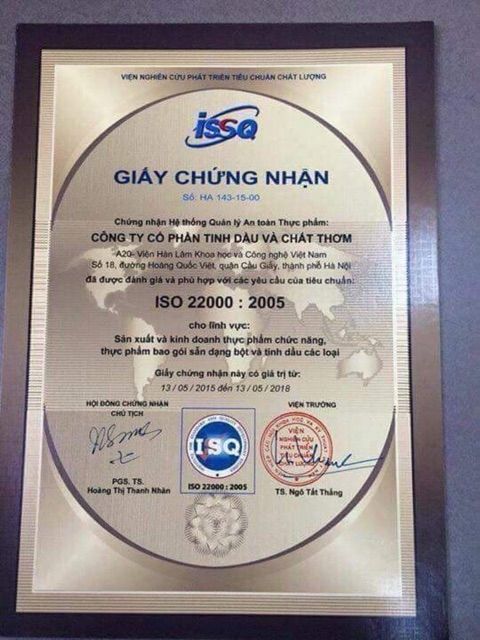 Tinh dầu tràm gió - Viện Hàn Lâm KHCN VN