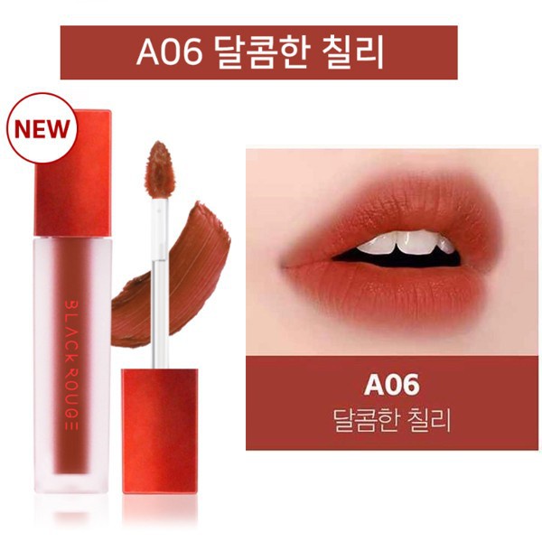 Son kem lì FREESHIP Son kem BLACK ROUGE CREAM MATT ROUGE bền màu lâu trôi