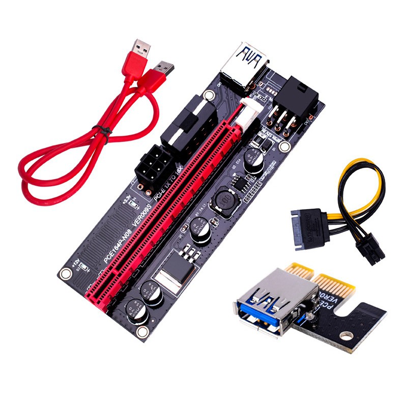 Cáp Chuyển Đổi Pci-E Extender Pci Express Riser Adapter Usb 3.0 Card Pcie 1x To 16x For Linux / Xp / Win7 Win8 Win10 | BigBuy360 - bigbuy360.vn
