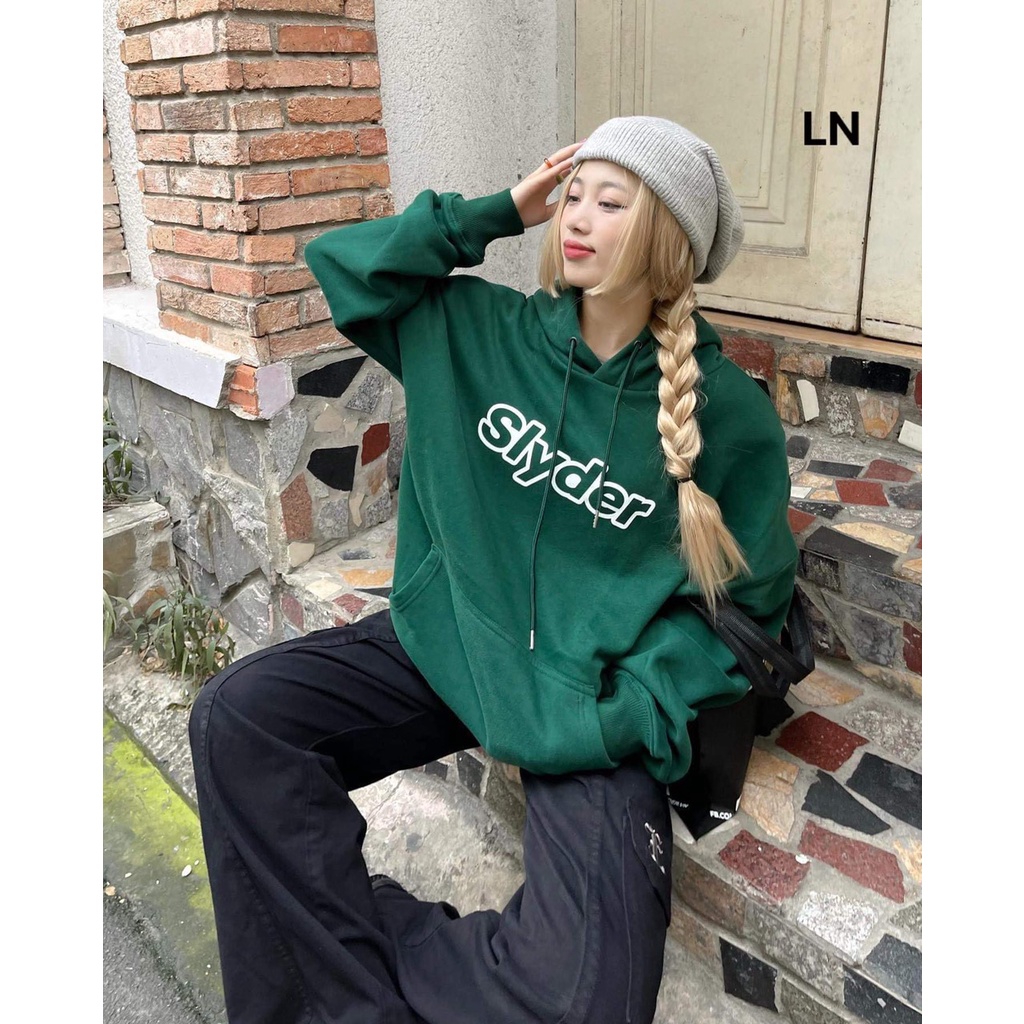 [HN]  Áo hoodie nữ nam slyder Áo hôdie NỈ FROM UNISEX lên dáng siêu xinh mũ 2 lớp