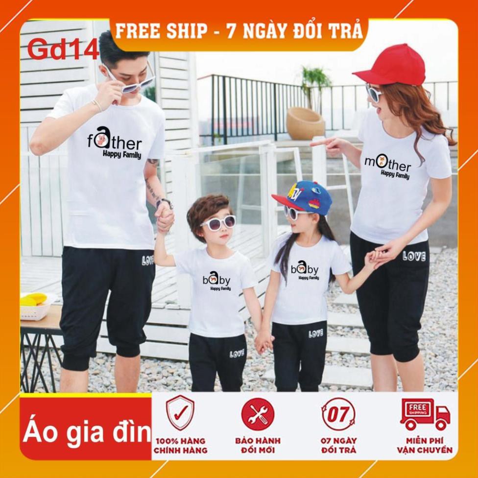 [FreeShip]  áo gia đình đẹp family GD14, chất đẹp, giá bán buôn,love you,thun, phông,family, farther, đồng phục,nhóm,