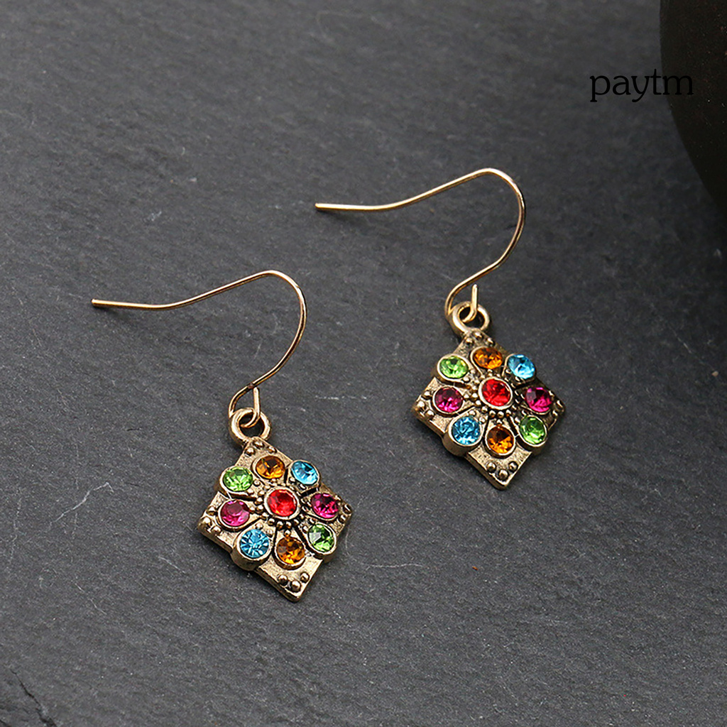 【Ready To Send】Earring Retro Bohemian Vintage Ear Ring Dangle Eardrop for Dressing Room