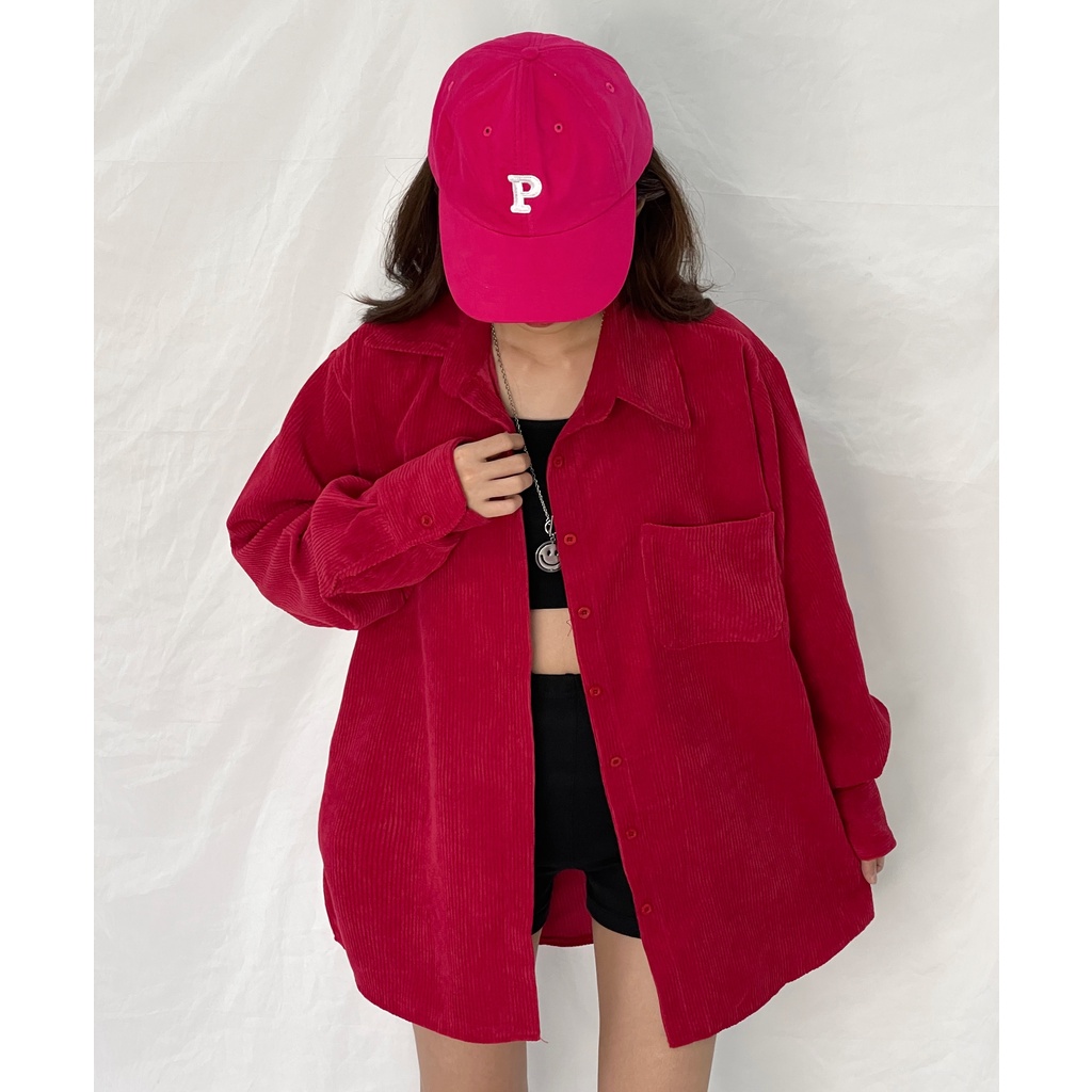 Áo sơ mi tay dài RIBBY gân tăm form rộng unisex nam nữ (Ảnh thật/Có sẵn) | BigBuy360 - bigbuy360.vn