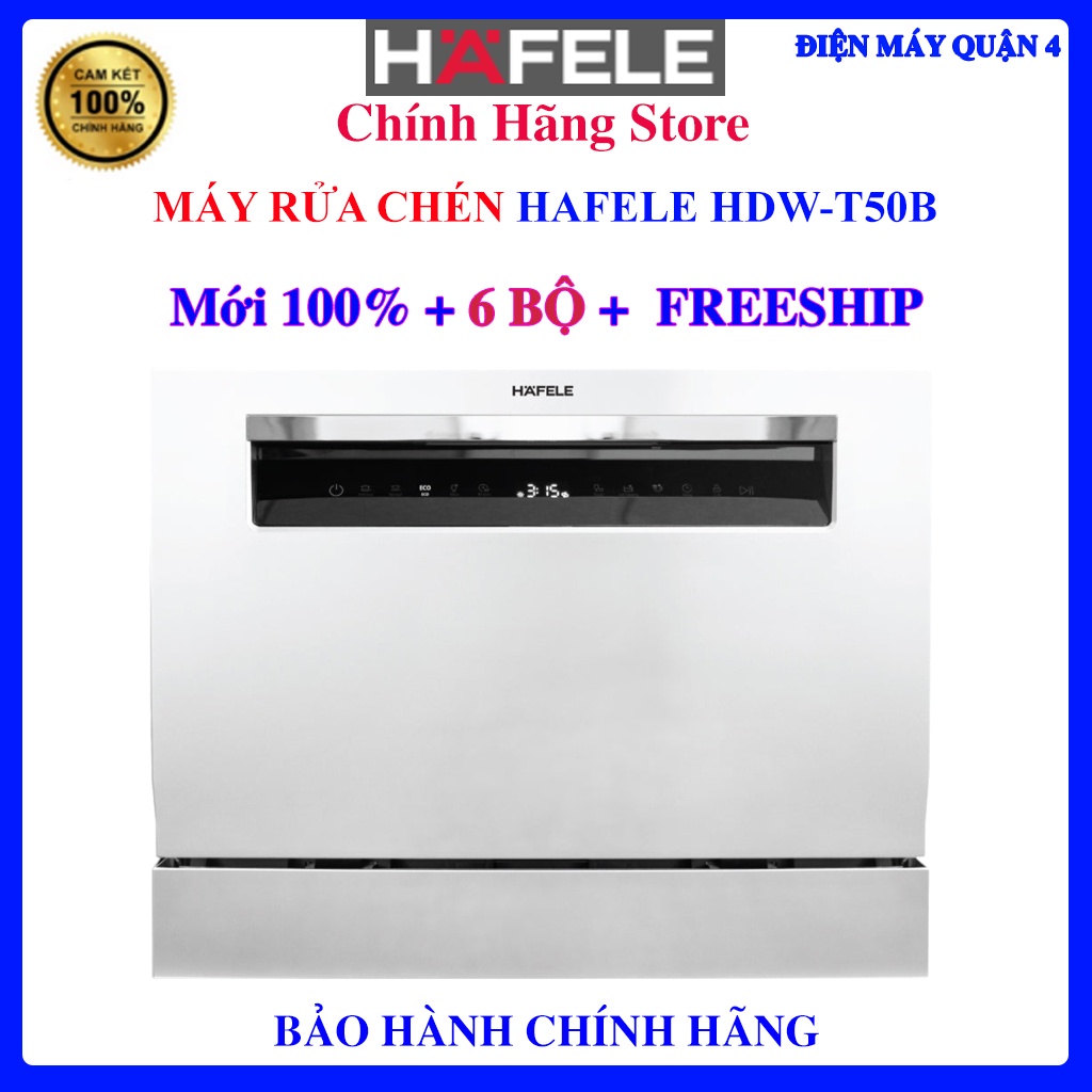 Máy rửa chén bát để bàn Hafele HDW-T50B - Hafele 539.20.600 - 6 bộ